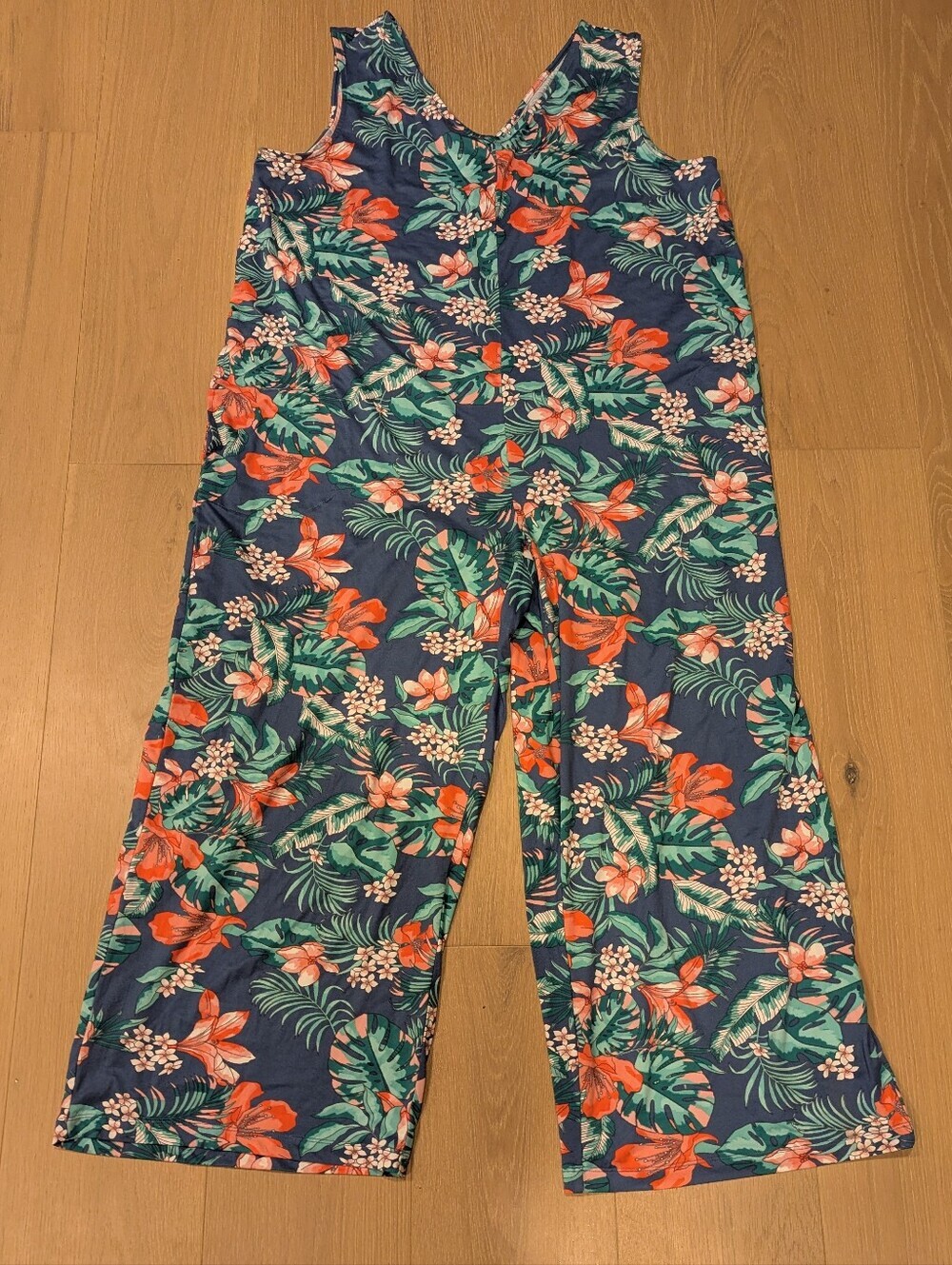 Comfy Floral Wide-Leg Jumpsuit